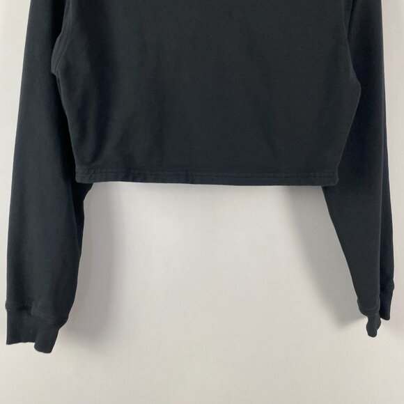 Lululemon Cropped Hoodie Size 2 Black Long Sleeve - Picture 3 of 8